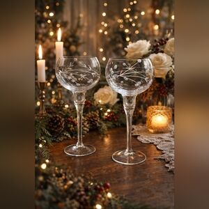 CCO 2 Crystal Balloon Wine Glasses by The European Collection